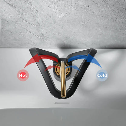 Black Gold Basin Faucet Bathroom Washbasin Water Mixer