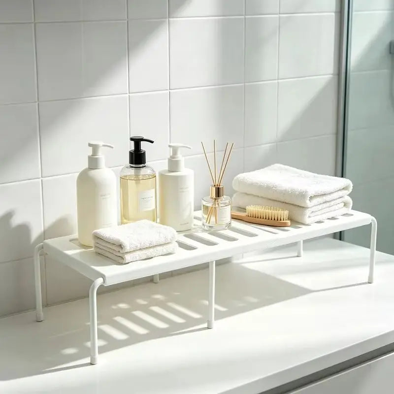 Telescopic Expandable Storage Rack Space Saving Organizer Cabinet