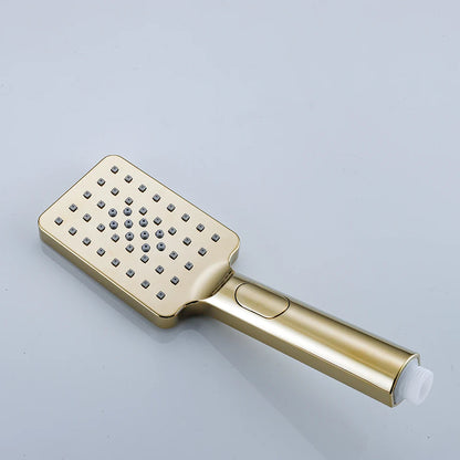 Gold Piano Digital Display Bathroom Shower Brass Bathroom