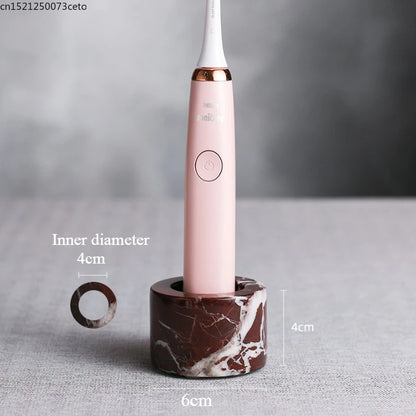 Natural Purple Red Marble Bathroom Lotion Bottle Toothbrush