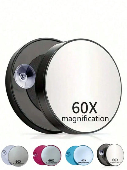 1pc 10x/50x/Magnifying Makeup Mirror Suction Base Handheld Size