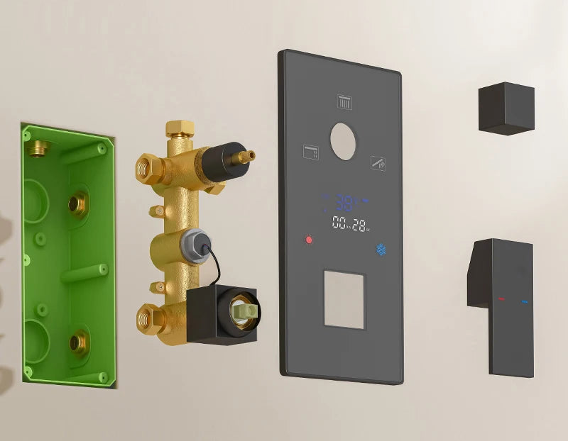 Digital Wall Mounted Shower Mixer Valve 2/3 Way