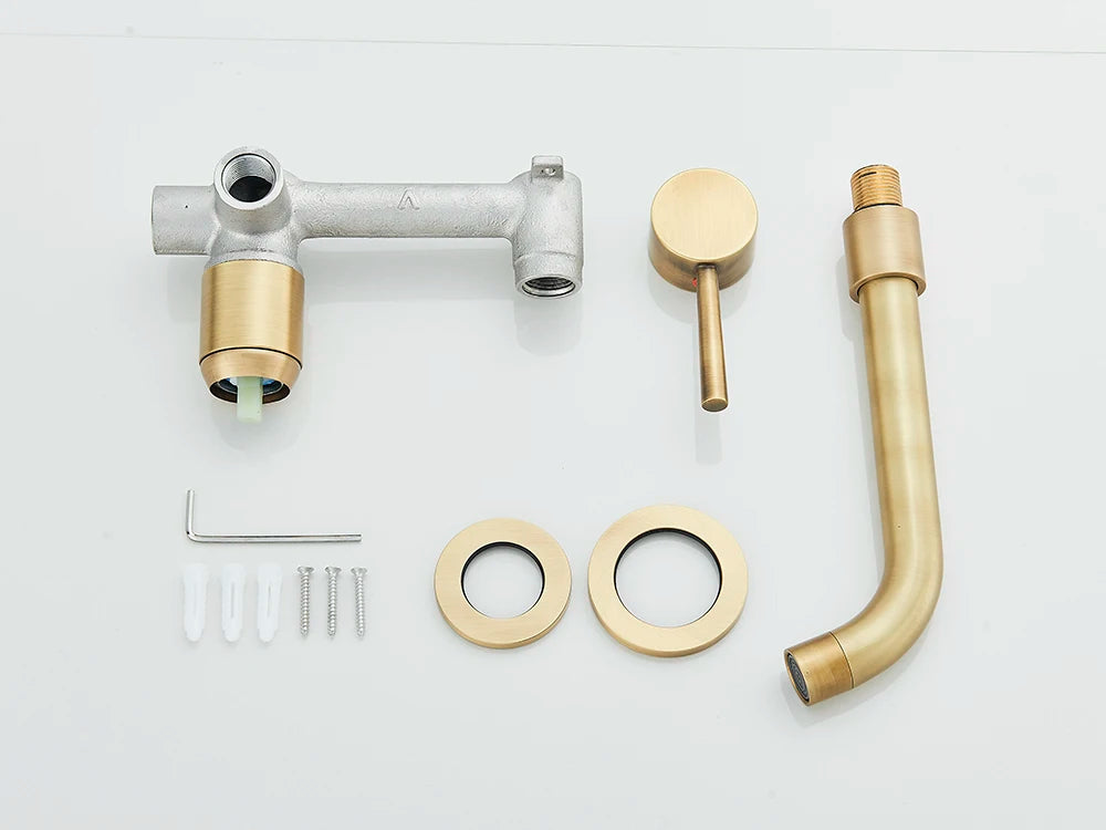 Matte Black Basin Faucet Brass White Bathroom Sink