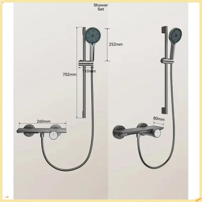 Knobbed Two Ways Water Outlet Simple Shower System