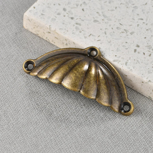 10pcs Antique Shell Handles Drawer Handles Semi-Circular