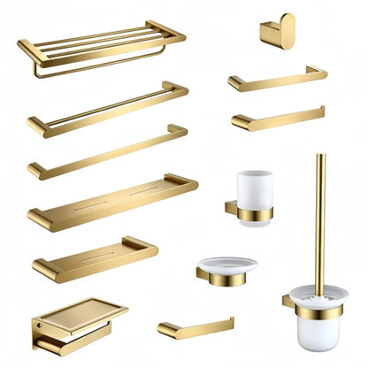 Brushed Gold Bathroom Toilet Brush Holder Toilet Paper