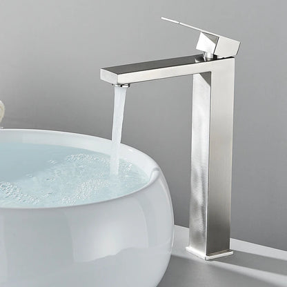 Stainless Steel Bathroom Faucet Deck Mount Basin Sink