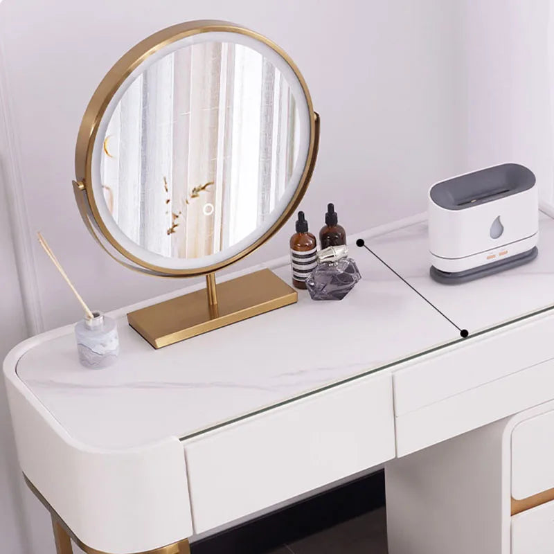 White Modern Vanity Table Living Room Makeup Vanity