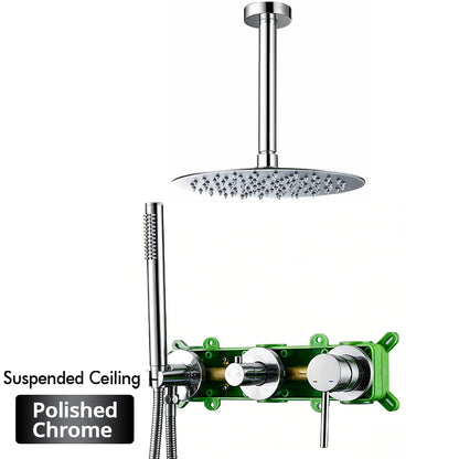 Gunmetal Shower Faucet 8-16 Embed Box Wall Mounted