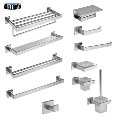 Stainless Steel Bathroom Brushed Nickel Towel Rack Toilet