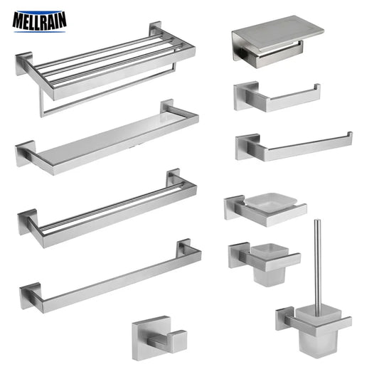 Stainless Steel Bathroom Brushed Nickel Towel Rack Toilet