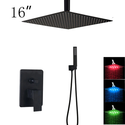 Kemaidi Bathroom 2-3 Way Shower Faucet Black 3-Functions