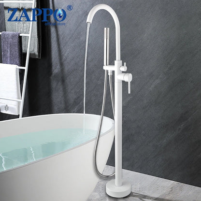 Zappo Standing Tub Shower Faucet Floor Mount Shower