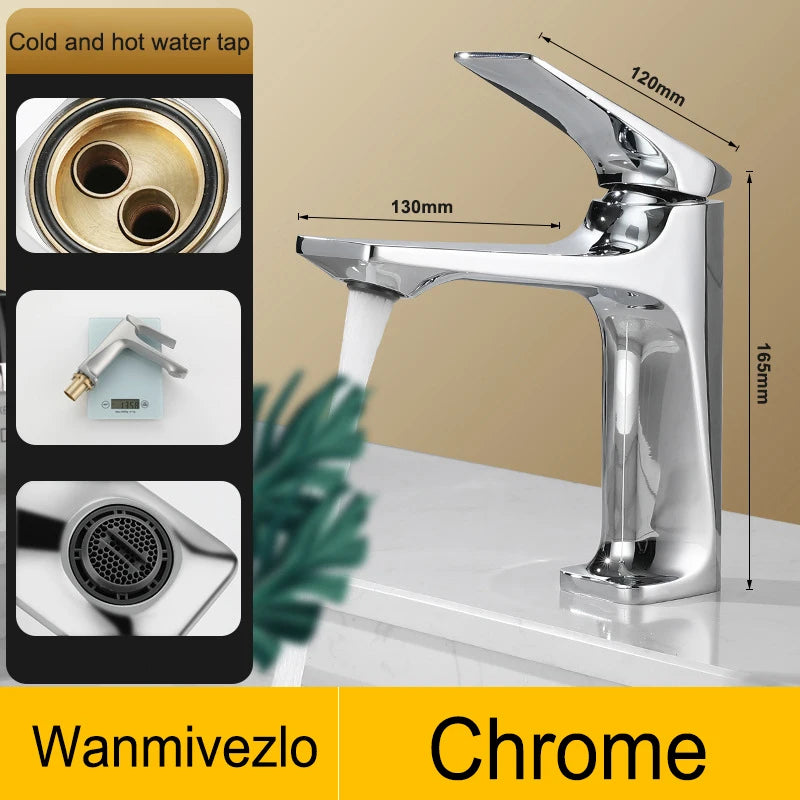 Wanmivezlo Modern Bathroom Sink Faucet Handle Deck Mounted