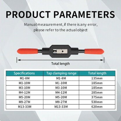 M1-M8 M9-M27 Hand Tap Wrench Adjustable Tapping Device