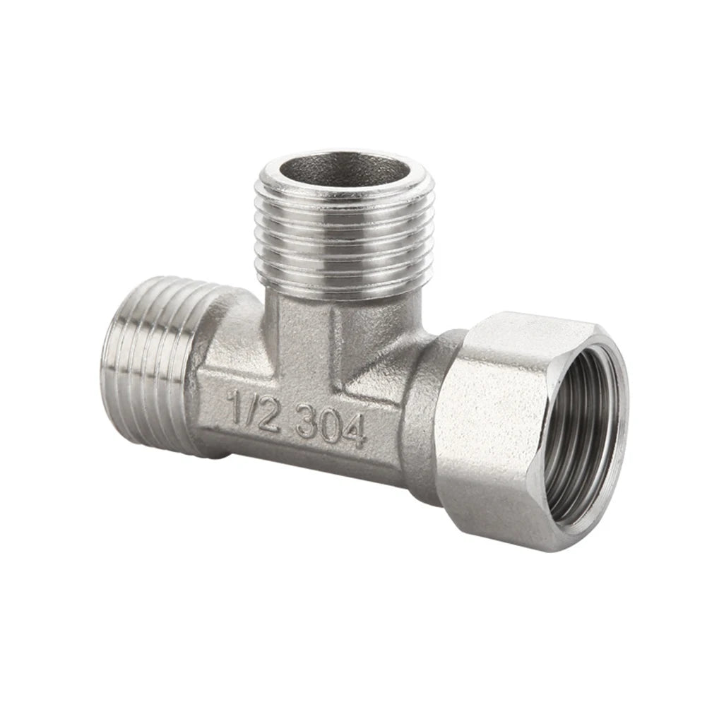 G1/2 Way T-Adapter Bathroom Shower Faucet Water Splitter
