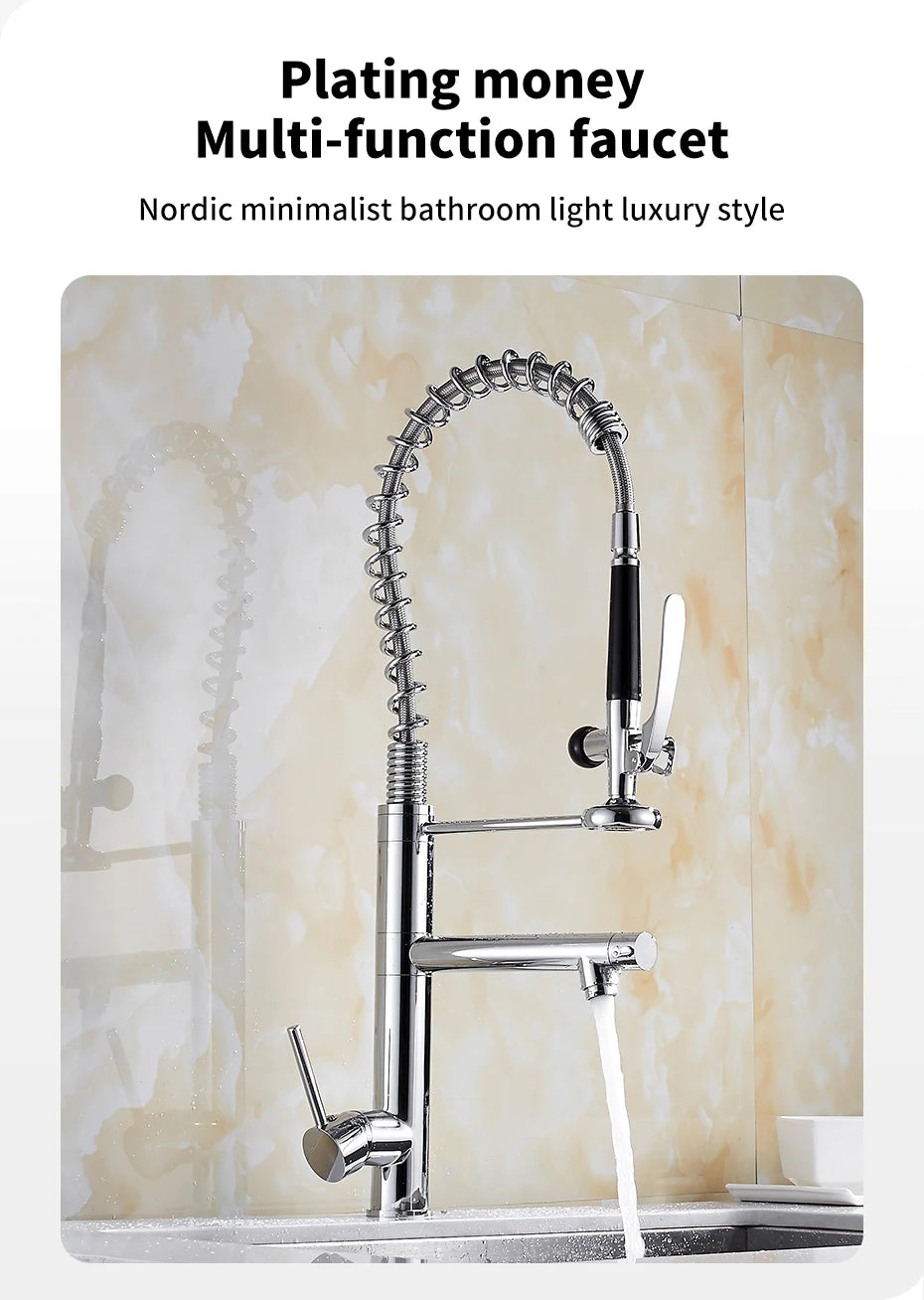 Faucet Chrome Brass Tall Faucet Mixer Sink Faucet