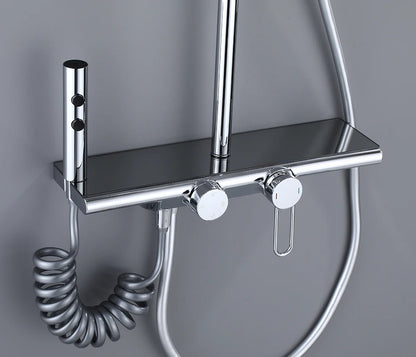 Vgx Luxury Chrome Shower System Four-Function Bathroom Shower