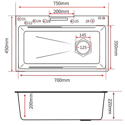 Nano Sink Phone Knife Holder High Pressure Sprayer