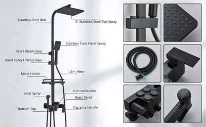 Cold Digital Bathroom Shower Quality Brass Bathroom Faucet