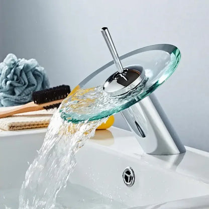 Bathroom Faucets Wash Basin Sink Taps Colorful Glass