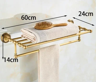 Solid Brass Bathroom Hardware Sets Antique Bronze Bath