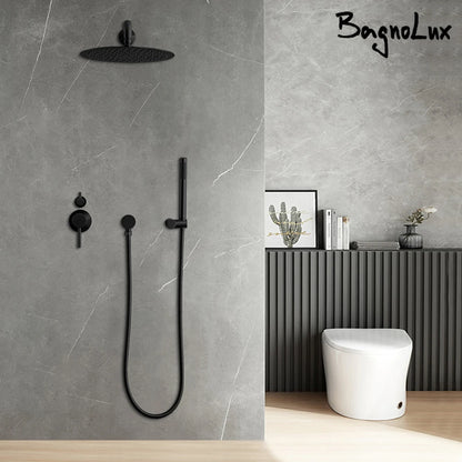 10 Inch Gunmetal Shower System Function Shower Faucet