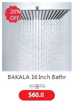Bakala Black Golden Brass Shower Faucet Mixing Valve