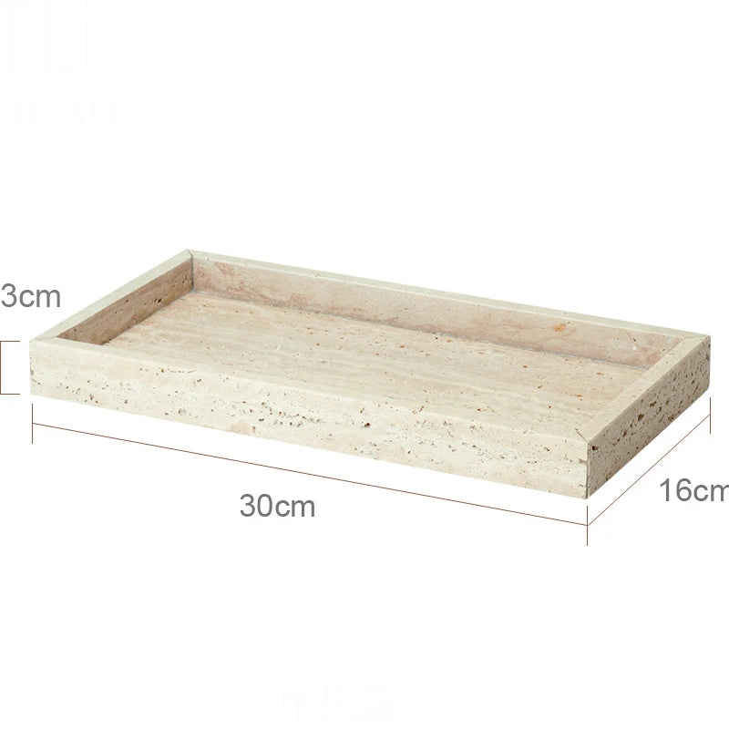 Beige Travertine Bathroom Natural Marble Soap Dispenser Soap