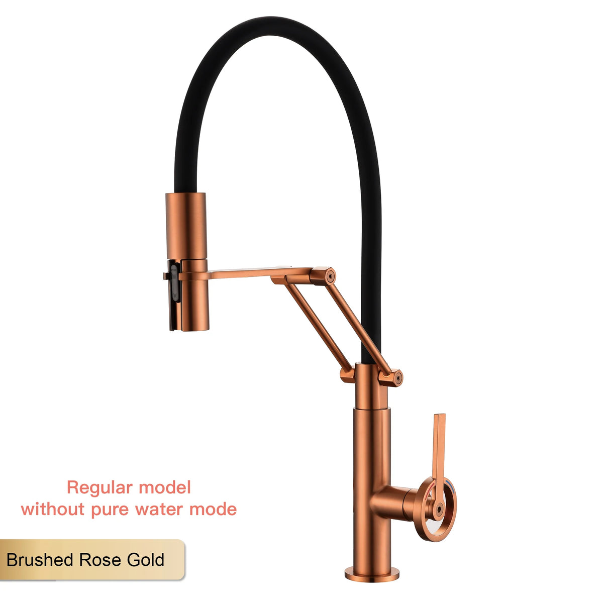 Industrial Brass Brushed Rose Gold Faucet Separated Filter
