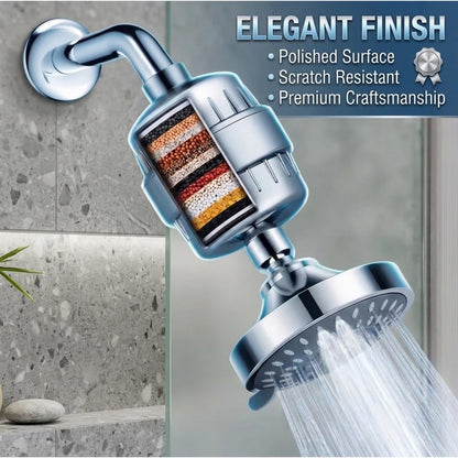 Three Levels Of Water Outlet Showerhead 15 Level