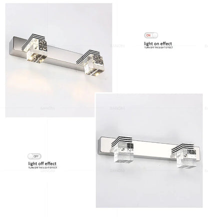 Modern Led Wall Lamp Crystal Sconce Living Dining