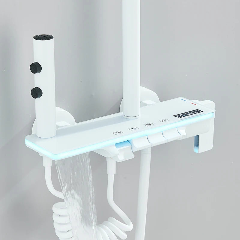 Luxury Smart Led Bathroom Shower Faucet Functions Smart