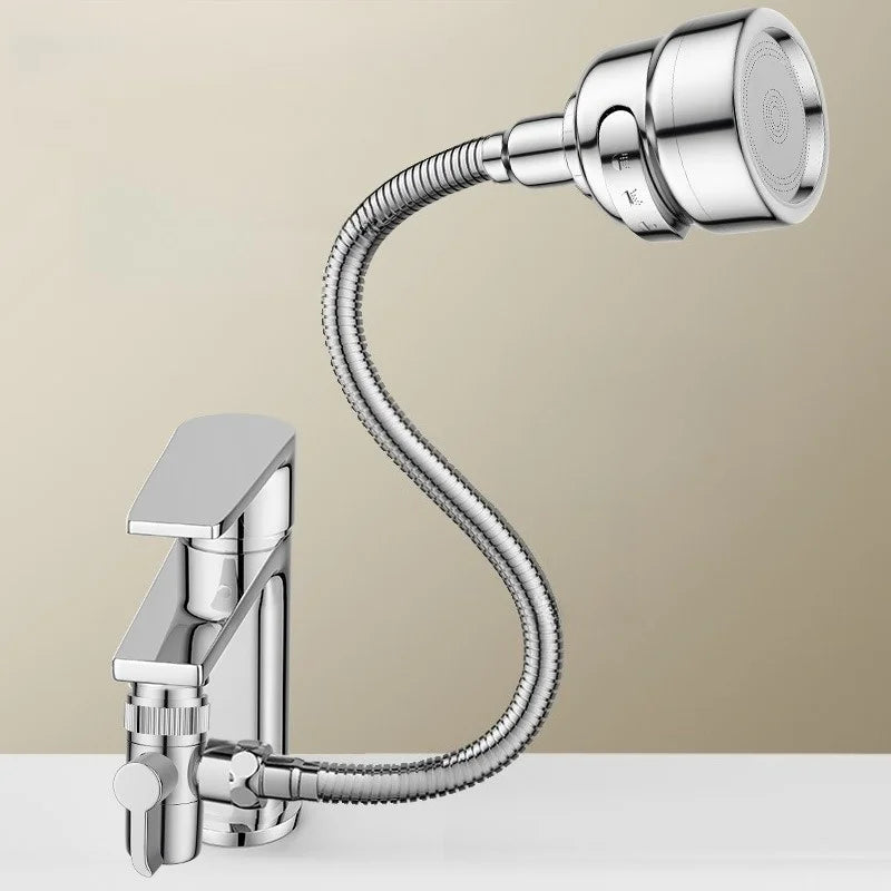 3-Speed External Shower Head Bathroom Sink Faucet Hair