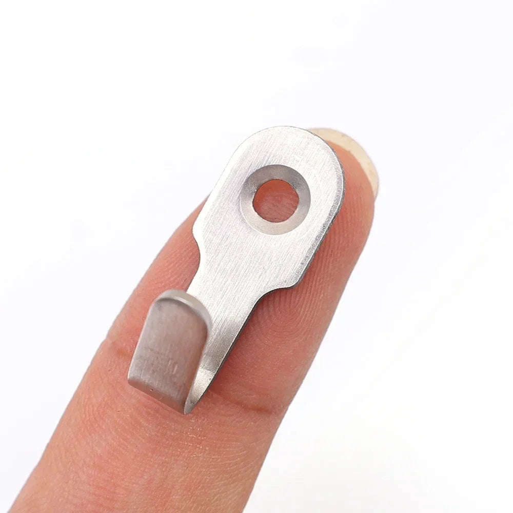 Mini Stainless Steel Hook Screw Items Key Rack