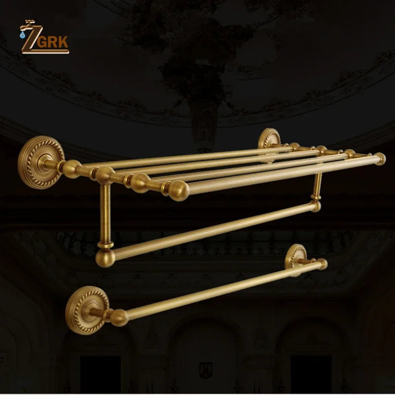 Solid Brass Bathroom Hardware Sets Antique Bronze Bath
