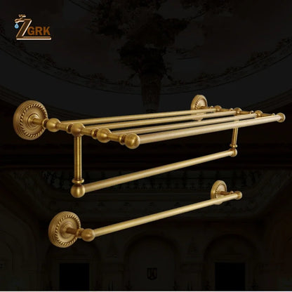 Solid Brass Bathroom Hardware Sets Antique Bronze Bath