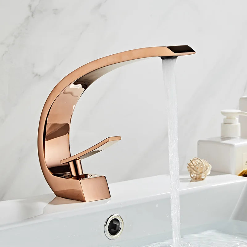 Bathroom Basin Faucet Deck Mount Washing Sink Cold