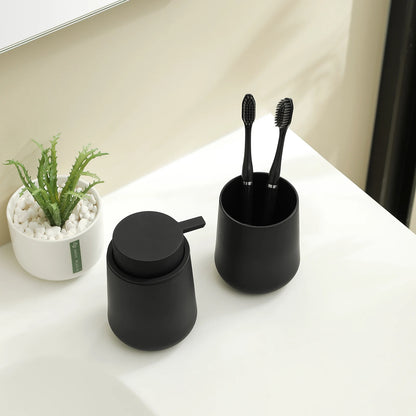 Bathroom Accessory - 2-Piece Soap Dispenser Cup Bathroom