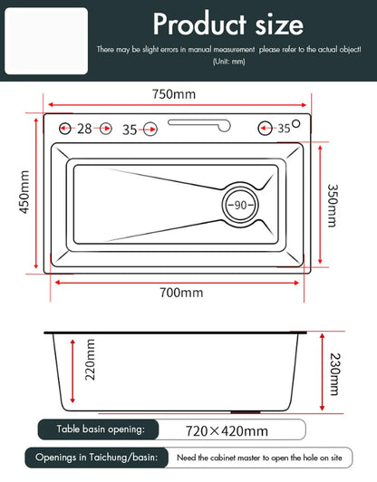 Golden Smart Digital Display Integrated Sink Temperature Control