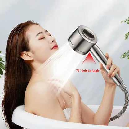 304 Stainless Steel Shower Nozzle Filter Booster Large