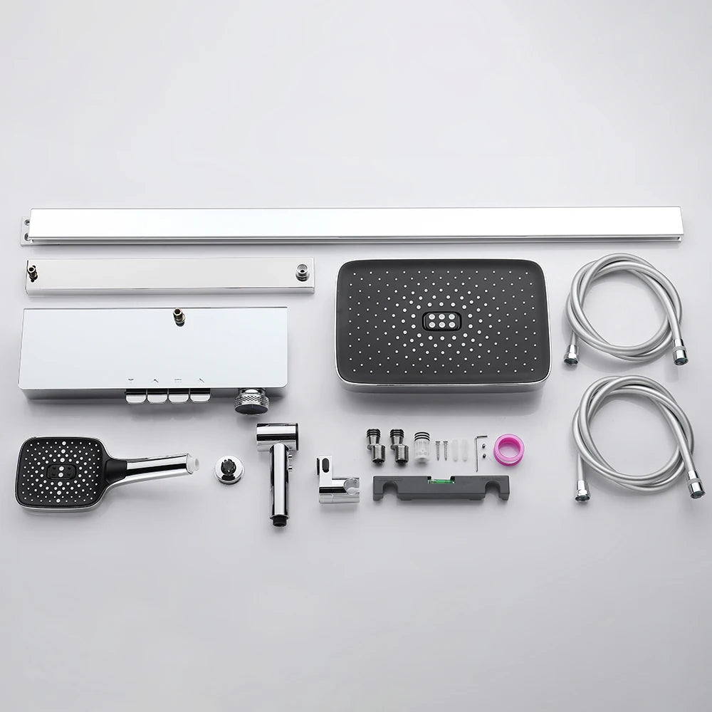 Chrome Piano Digital Bathroom Shower Cold Digital Bathroom