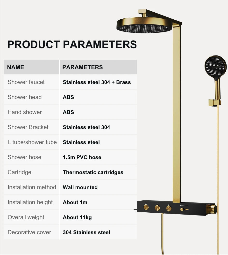 Vgx Thermostatic Shower System Luxury Concealed Bathroom Shower