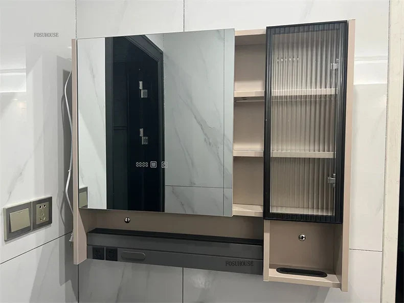 Smart Bathroom Mirror Storage Cabinet Light Bathroom Mirror
