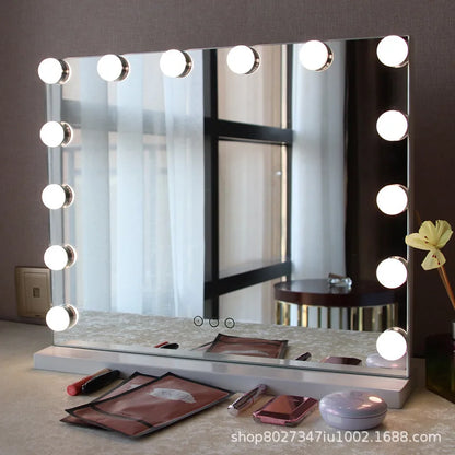 European Square Mirror Hollywood Makeup Mirror Light Bulb