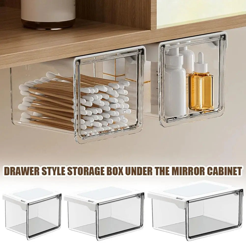 Transparent Bathroom Cotton Stick Makeup Cotton Bathroom Pull-Out