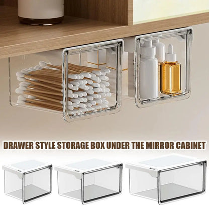 Transparent Bathroom Cotton Stick Makeup Cotton Bathroom Pull-Out
