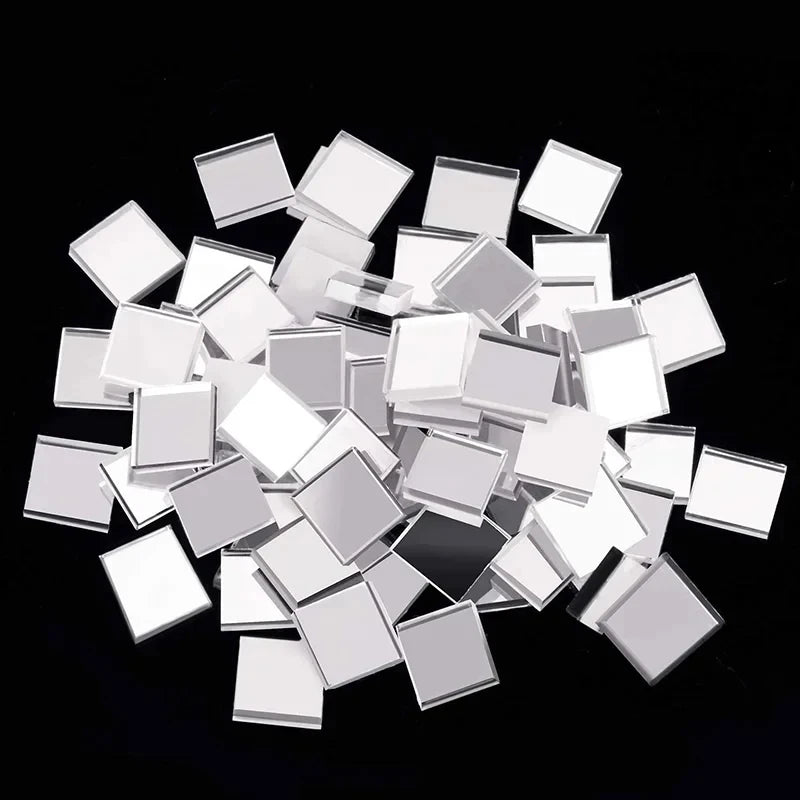 4x100cm Creative Diy Glass Mirror Stickers Mosaic Glass