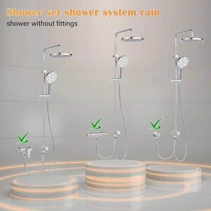 Bathroom Shower System Stainless Steel Showers Faucet Shelf