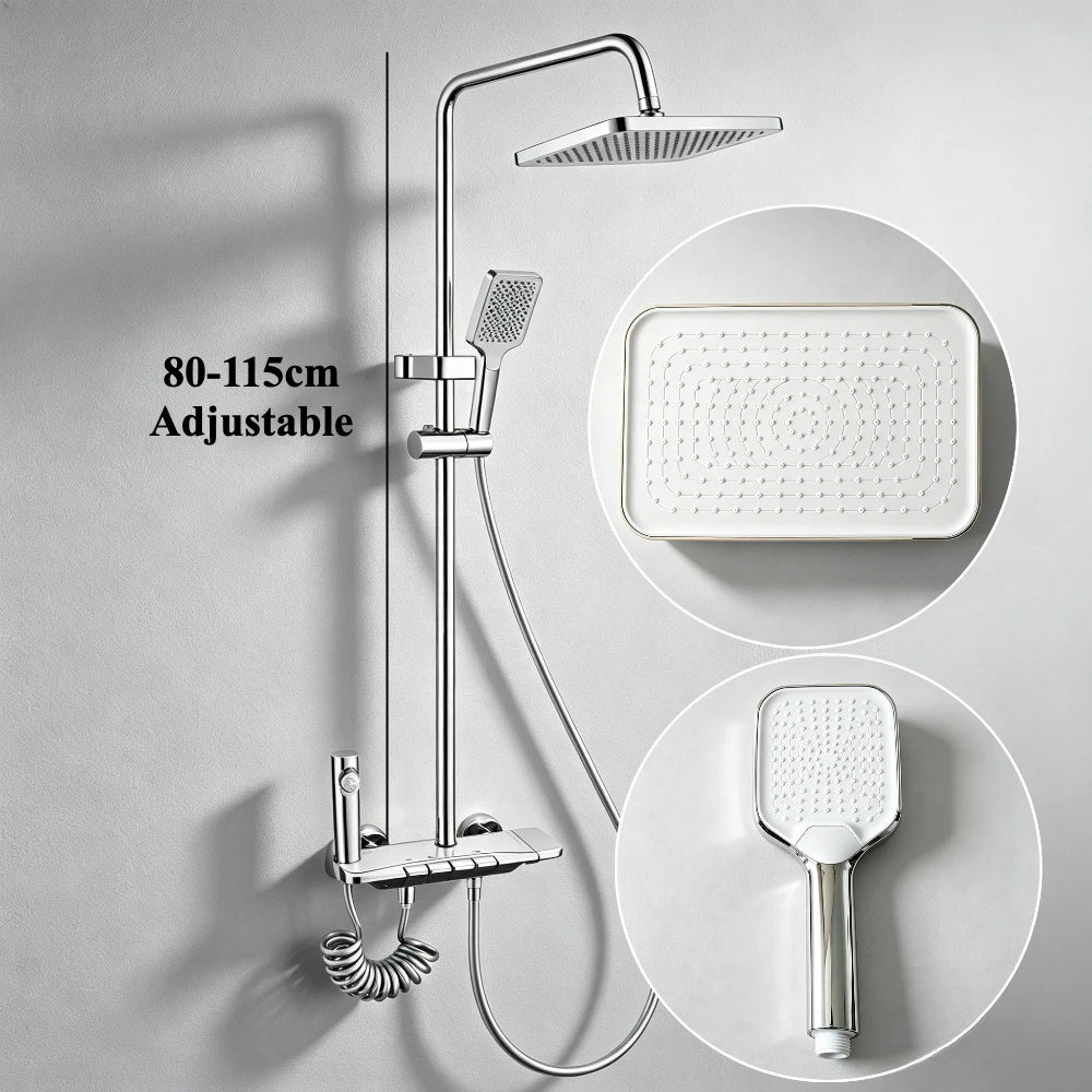 Four Ways Water Outlet Bathroom Shower System Wall